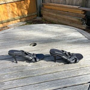 Pedro Garcia NIB Nadida in Black Nappa‎ Heeled Sandal Size 38.5 8.5